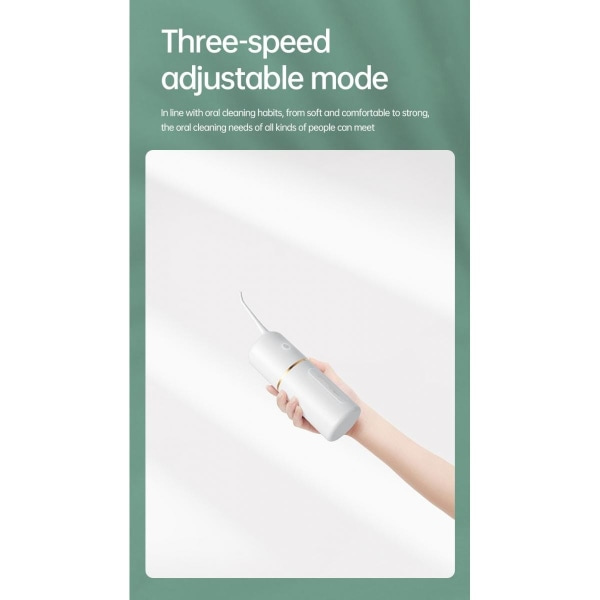 Oral Irrigator Uppladdningsbar bärbar tandrengöringsanordning 280 ml vattentät vattentank