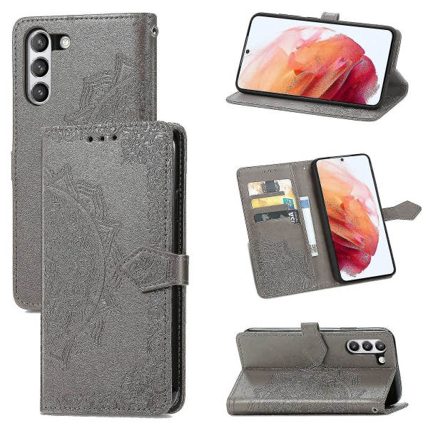 Samsung Galaxy S21 FE telefonfodral läder skyddande magnetiskt