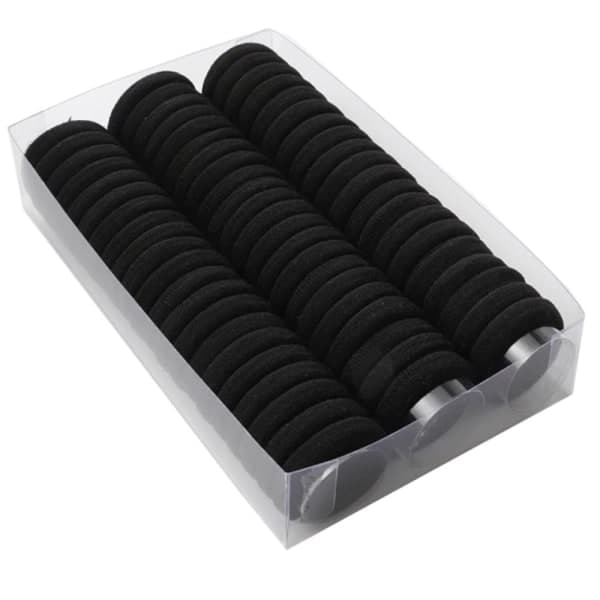 Elastiska hårband - Hårband - Svart - 50st Svart