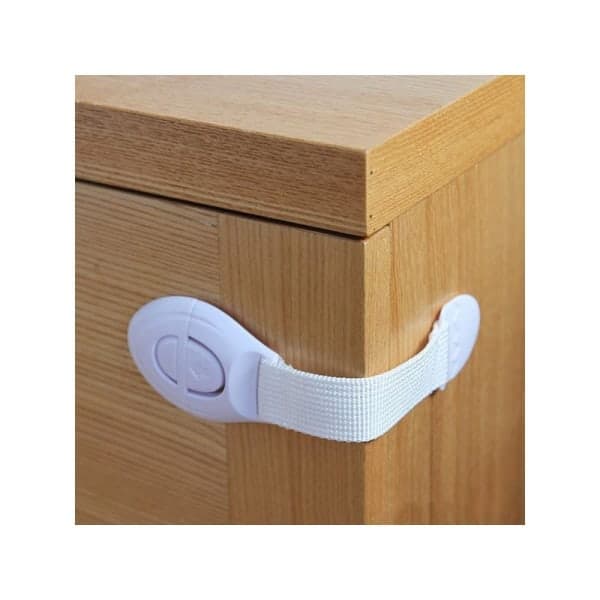 3-PACK Barnspärr Skåpspärr Vit
