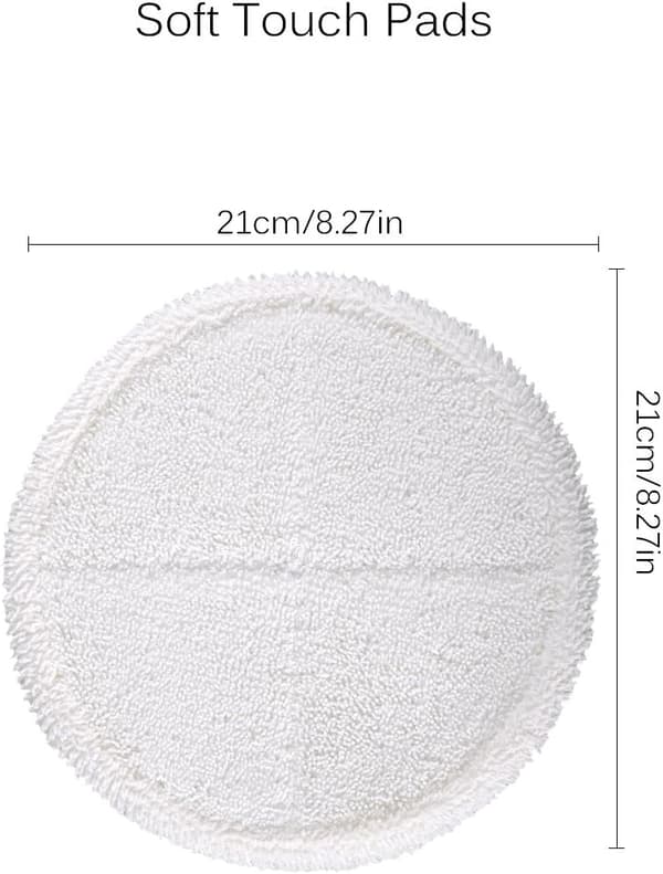 6 ersättningsdynor för Bissell 2124 2039A Spinwave-mopp (2 soft-touch-dynor + 4 skursvampar)