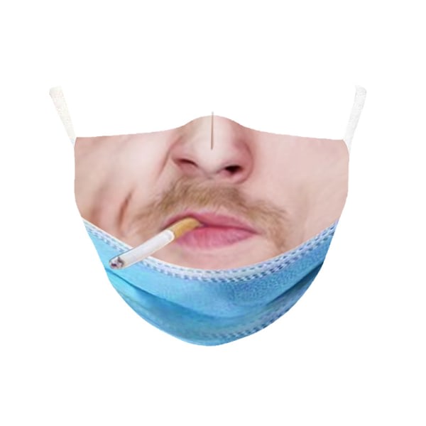 8 stycken konstgjorda 3D-masker andas dammtät tvättbar pr