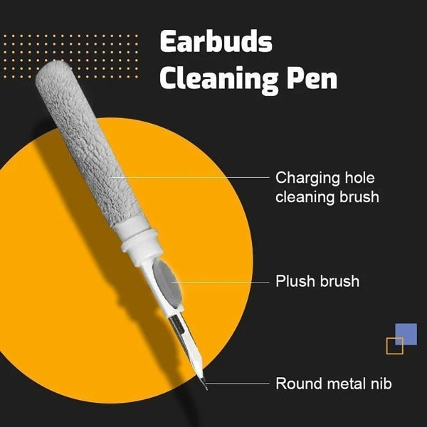 Bluetooth hörlurar rengöringspenna, in-ear-hörlurar rengöring och White Pen Style