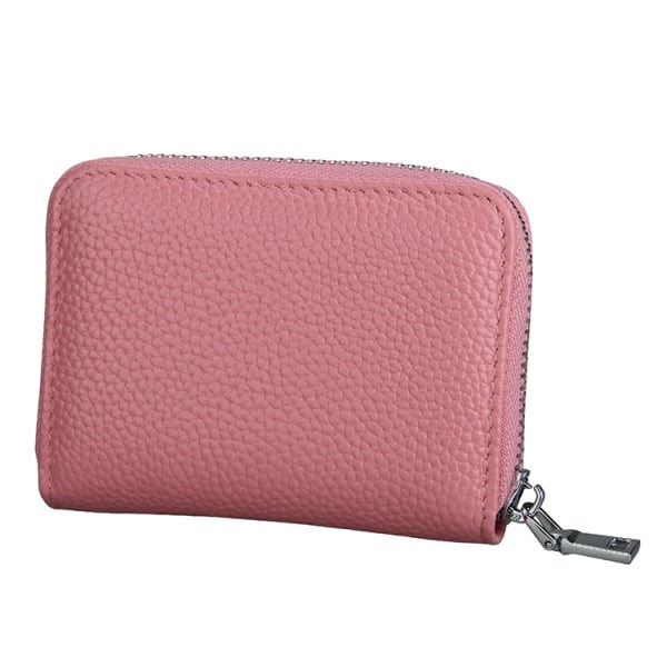 Rosa Plånbok dragkedja RFID