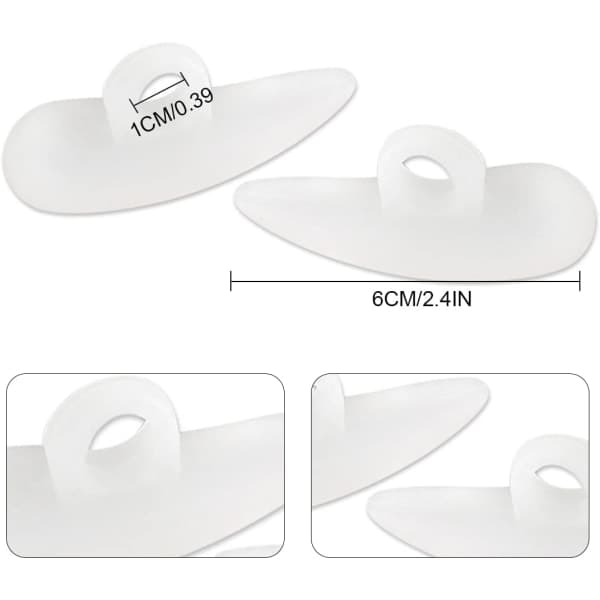 2 Par Toe Corrector Pads Hammer Toe Straightening Gel Pads för