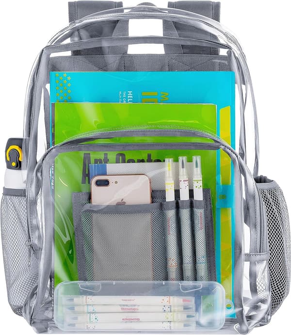 Vorspack Clear Backpack Heavy Duty PVC Transparent Ryggsäck