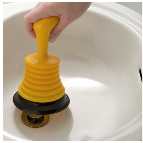 2 små kompakta kolvar Kraftfullt ergonomiskt handtag Badrum Diskbänk Badkar och duschavlopp