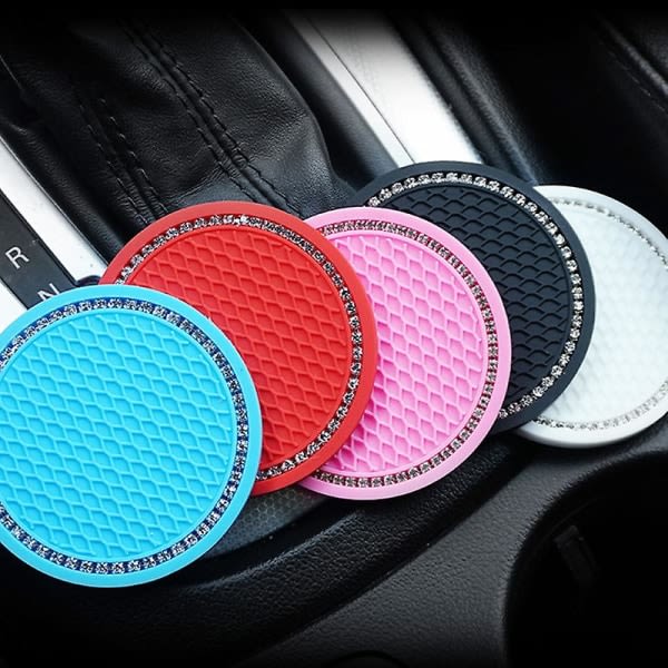 1 Pack Bilunderlägg Vattenkopp Flaskhållare Anti-Slip Mat Silikon Interiör Biltillbehör | | WT