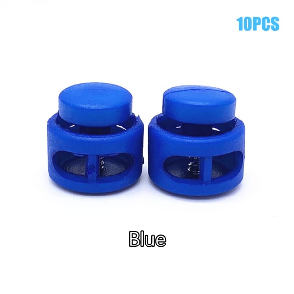 10 ST Knappar Plast Dubbla Hål Toggle Clip Stopper Spänne Väska A6