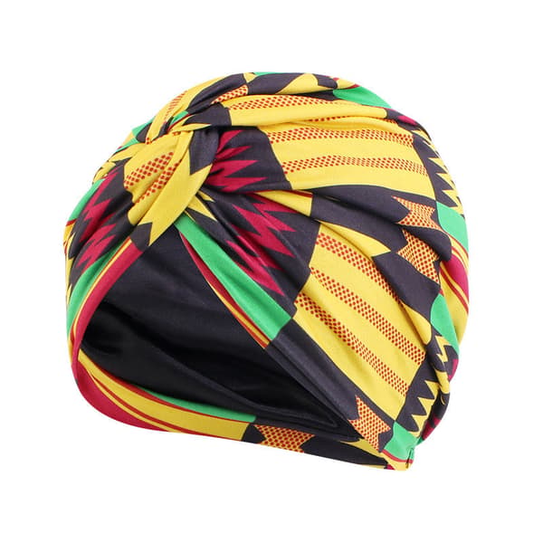 Simulerad sidenfodrad cross twist cap (9 färger)