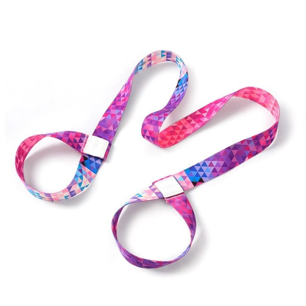 Yogamatta bindande rep Färgglad Gym Training Strap Elastiskt band