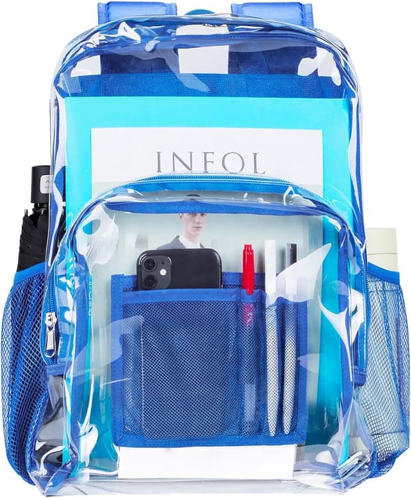 Vorspack Clear Backpack Heavy Duty PVC Transparent Ryggsäck