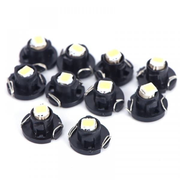 10 ST T3 8mm GREED Wedge LED-lampa 1LED SMD1210 Chip 10LM Very Bri