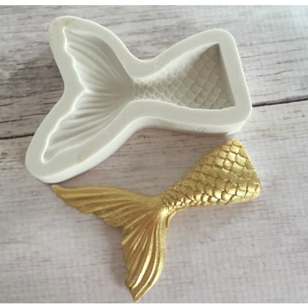 Mermaid Mermaid Fin Silikonform Blå