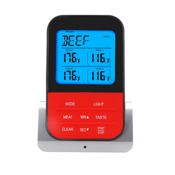 AsyPets Trådlös Vattentät BBQ Termometer Digital Matlagning Kött No.02