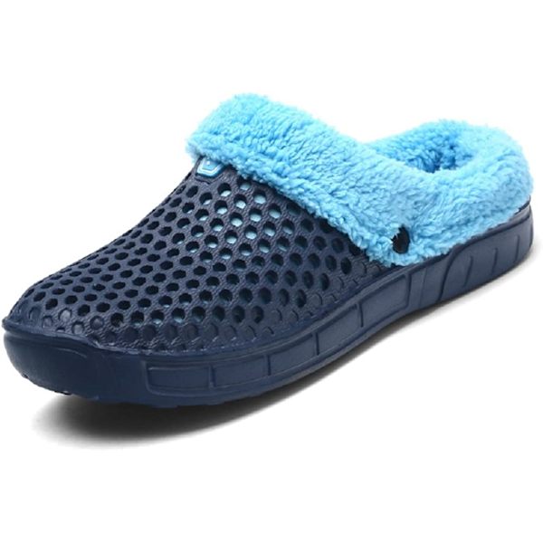 Mules Slip On Trädgårdsskor Varm vintertoffel,blå,270 blue 270