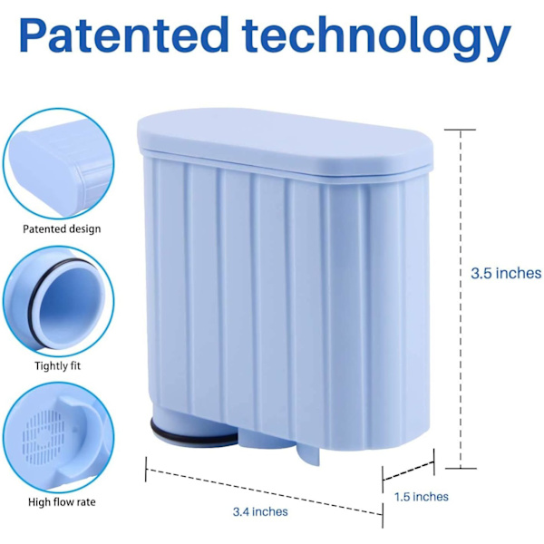Saeco AquaClean CA6707 CA6903/00 CA6903-01 CA6903/99 CA6903 Kalkfilterpatron 3 stycken