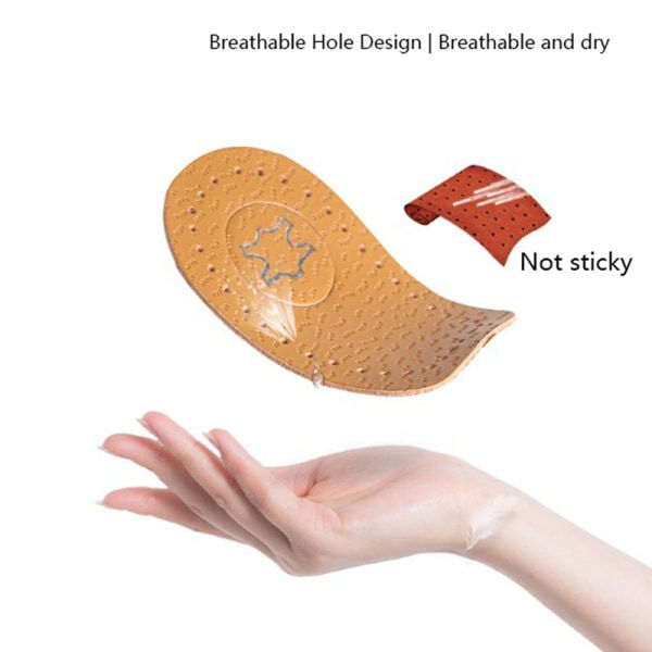 2st Unisex mjuk innersula Hälstöd Lyftinlägg Skodyna Heig Brown
