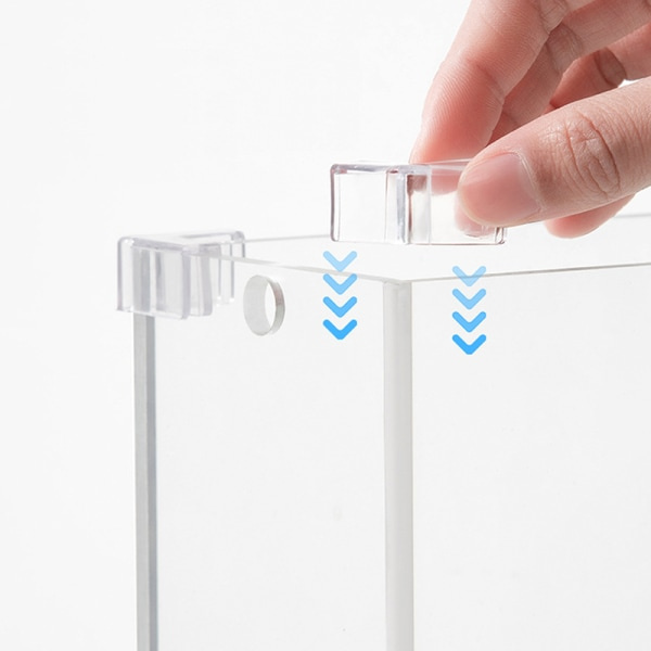 4 st/ set Silikon Transparent Anti-kollision Fish Tank Corner P 5.5mm