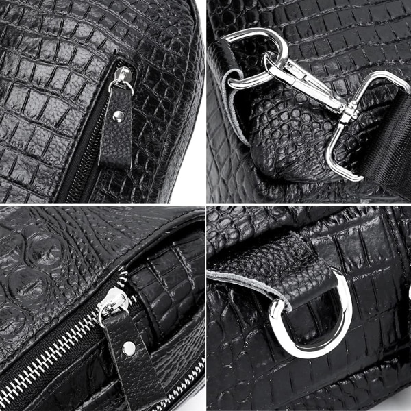 Axelremsväska i läder Crossbody-väska Herr Dam Resor Utomhussporter, Ryggsäckar
