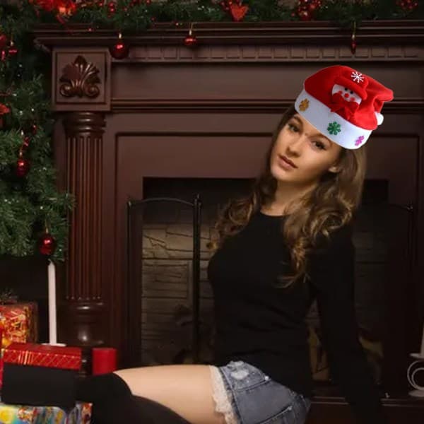 Julmössor，Tomtehattar för jul Nyårsfest Style 6 L