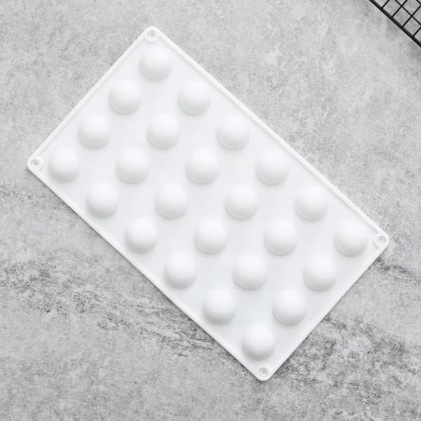 Hemisphere 24st Silikonform Kupol | Form Form Vit Vit