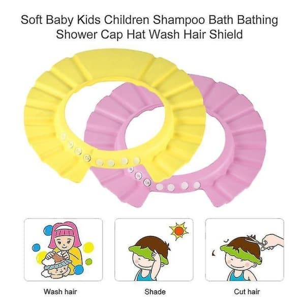 Mjuk Baby Barn Barn Schampo Bad Dusch Cap Hatt