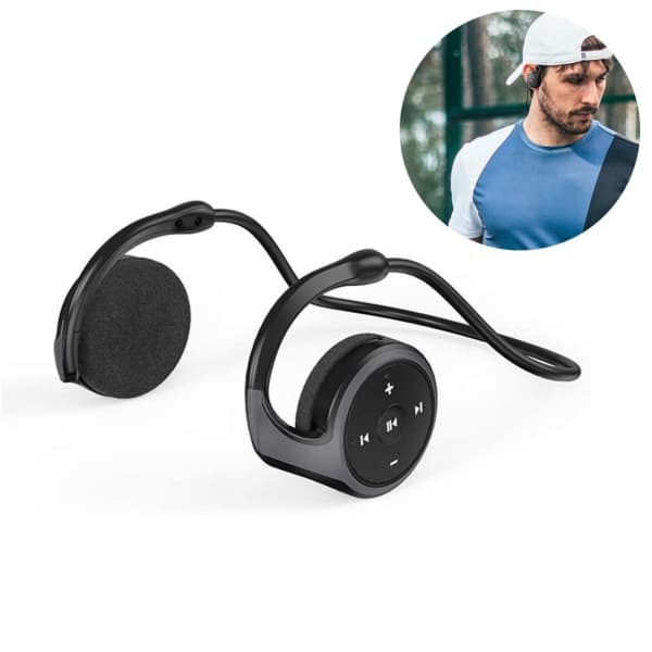 Open-Ear Bluetooth Bone Conduction Sport Hörlurar - Svett Black