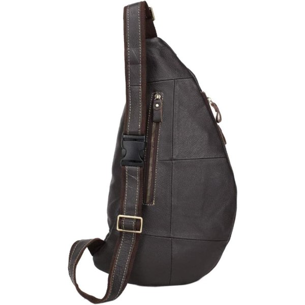 Axelremsväska i läder Crossbody Herr Dam Resor Utomhussporter, Ryggsäck