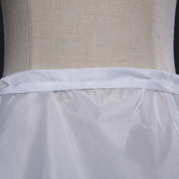 Flower Girls 2 Hoops Vit Underkjol 65cm Bröllop Underkjol Barn Barn Elast