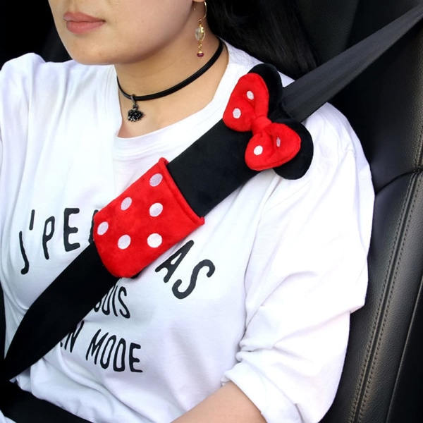 Cover för säkerhetsbälte (Minnie Mouse)