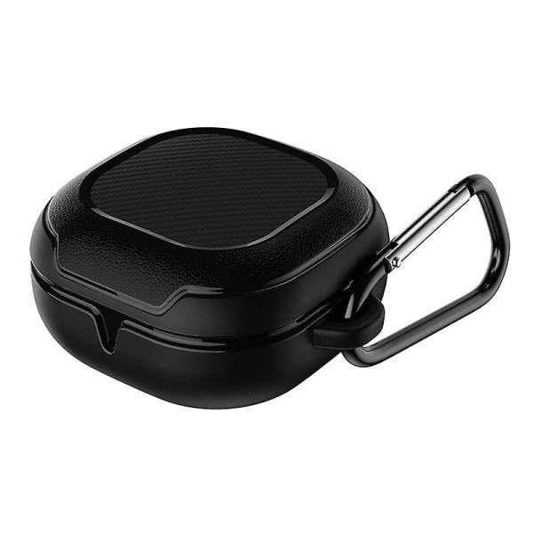 Cover med karbinhake för Samsung Galaxy _Buds Live hörlurar Headset - skydd Black none