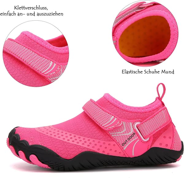 Strandskor, sportvattenskor yogaskor (rosa röda) 36EU rose red 36EU