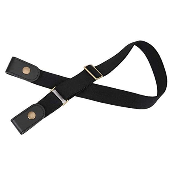 INF Elastiskt bälte utan spänne (one size) Svart Svart L