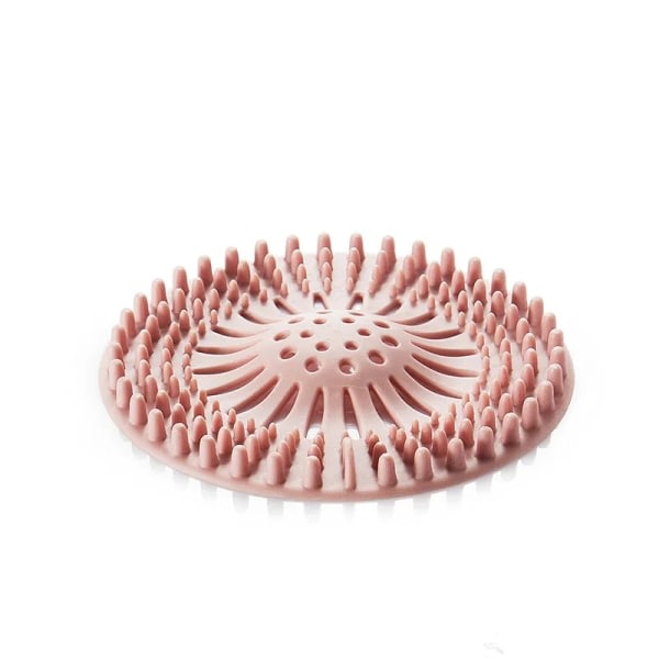 Badrumsvask Filter Håruppsamlare | Diskbänksfilter | 1 förpackning rosa
