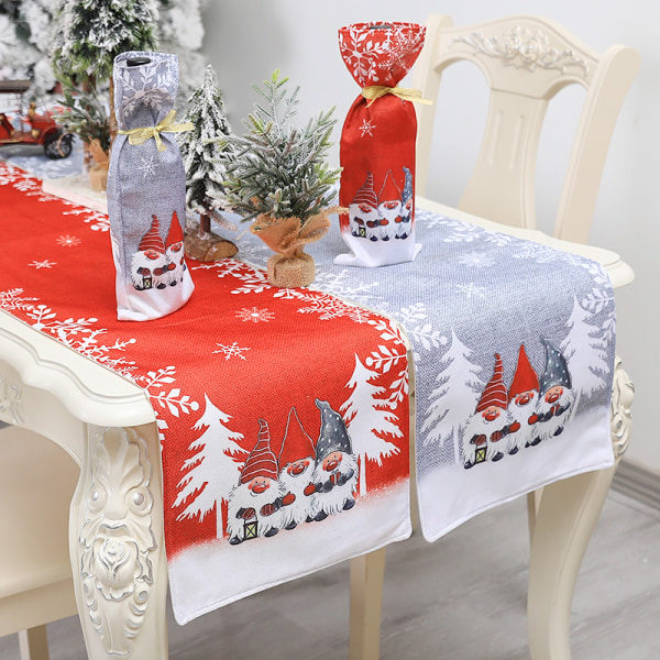 Cover Linnetyg Julbordsduk Festdekor（Gri