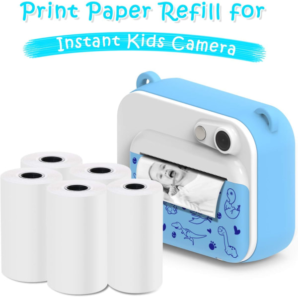 10 rullar barnkamera utskriftspapper omedelbar utskrift thermal barn kamera refill papper