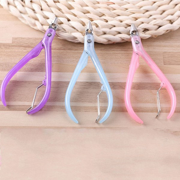 Färgade nagelband Nagelklippare Rostfritt stål Clipper Scissors Dead Skin Remover 9090 blandad färg