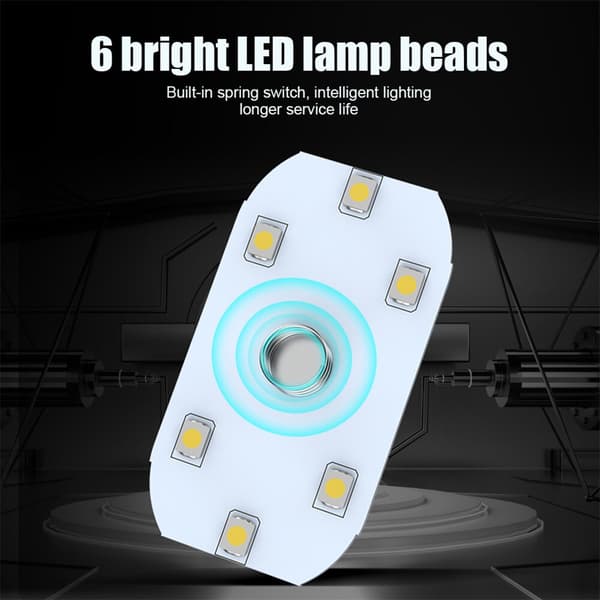 Bil Mini LED interiör Mood Light USB Uppladdningsbart magnetiskt trådlöst Touch Light Läsljus