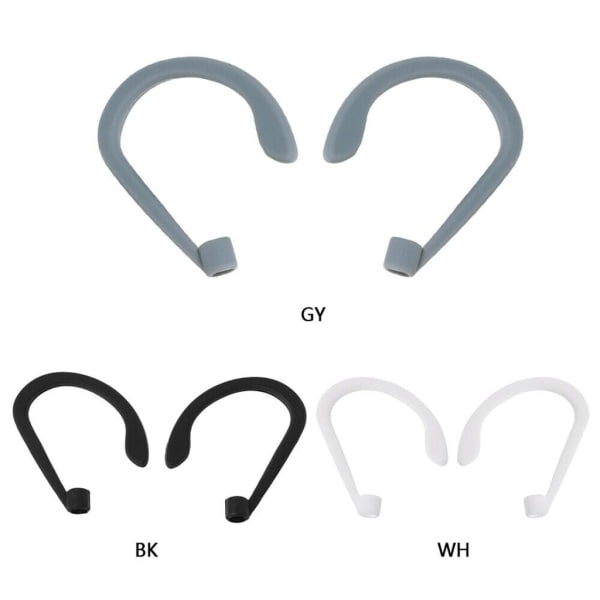 Öronkrokhållare för AirPods，Anti Lost Silikonkrokar (2 par)