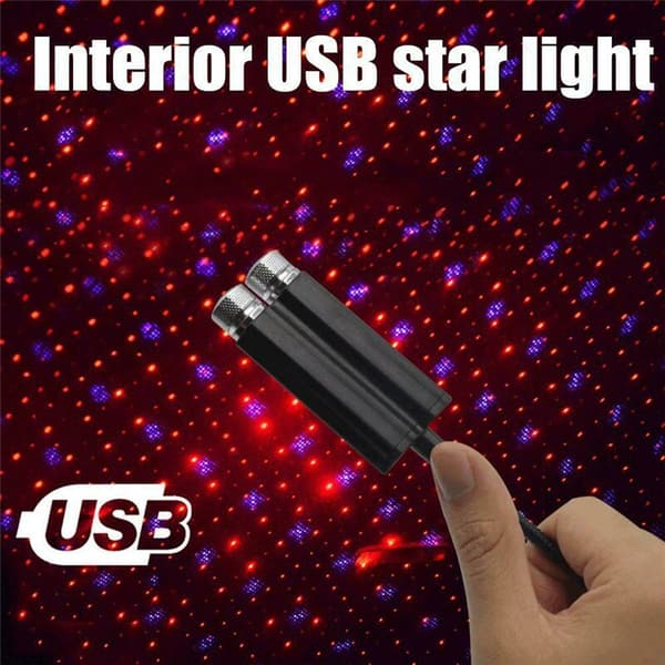 Biltak Stjärnljus USB LED-lampor Starry Atmosphere Projector Night Home Decor Galaxy Lights