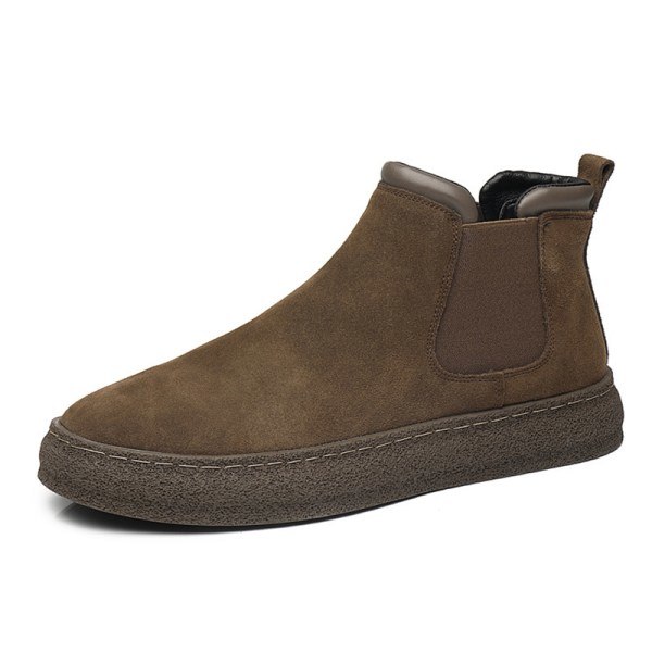 Men Breathe Walking Shoes Work halkfri rund tå Casual Shoe Brown 44