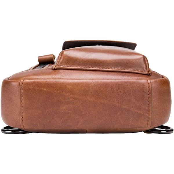 Axelremsväska i läder Crossbody Herr Dam Resor Utomhussporter, Ryggsäck