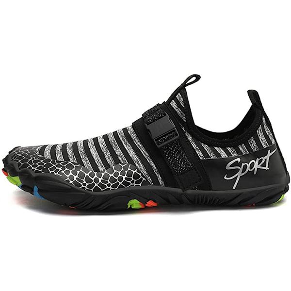 Men Beach Swim Pool Shoes Quick-Dry Sneakers,svarta,EU 40 black EU 40