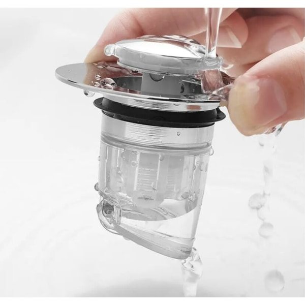 Badrumsvaskplugg Pop Up Sinkplugg, Pop Up Sinkplugg Avloppsfilter