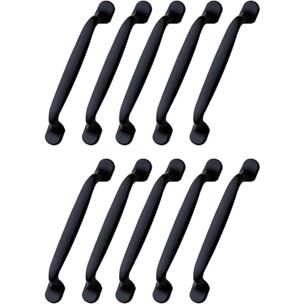 10 st svart skåphandtag 96mm möbelhandtag（96mm）