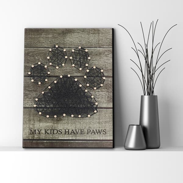 Bear Paw Pattern DIY Nail String Art Kit 3D Drawing Nails