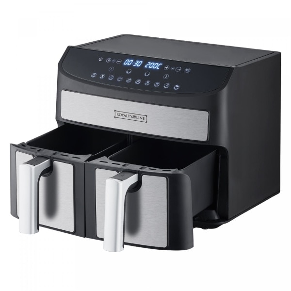 Royalty Line Dual Basket Air Fryer - 2000W