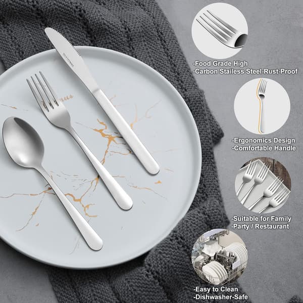 Middagsgafflar, Set 12 delar, rostfritt stål, spegelpolerad, diskmaskinssäker