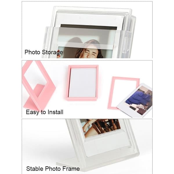 2 st Instant Camera Fotoram 3 tums bildhållare